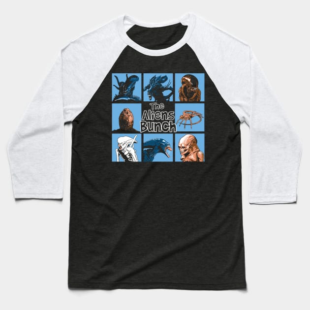 The Aliens Bunch Baseball T-Shirt by BER